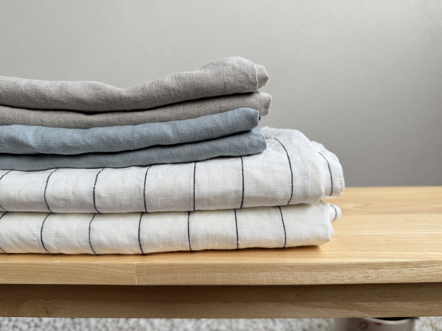 Mixed Bedding Bundle Set in Pencil Stripe
