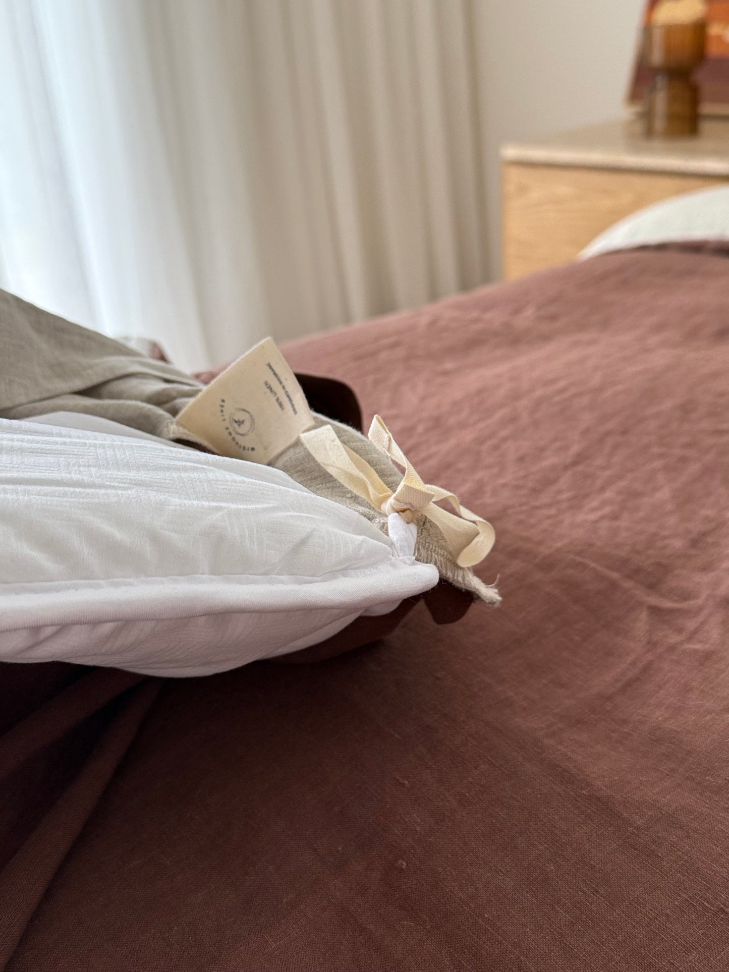 Duo-sided Quilt Cover - Mocha/Oatmeal